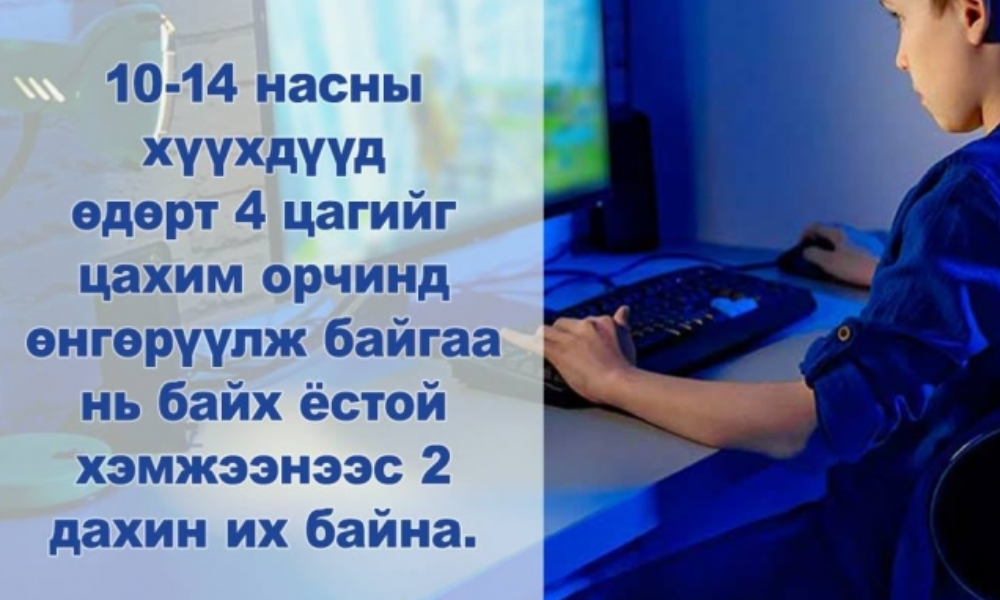 ХҮҮХДҮҮДИЙНХЭЭ ЦАХИМ ОРЧНЫ ХЭРЭГЛЭЭНД АНХААРАЛ ХАНДУУЛЪЯ